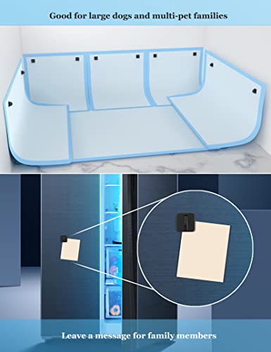 Image of Pee Pad Holder for Dogs Potty Training Pad Magnetic Wall Holder for Leg-Lifting Dogs & Marking in The House Compatible with Any Size of Puppy Pee Pads (Black)