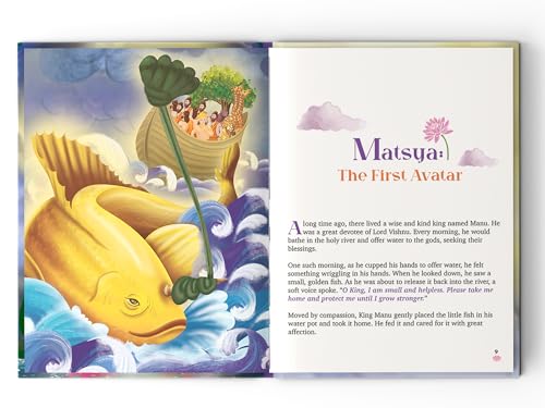 Image of Dashavatar Stories: 10 Illustrated Stories of Lord Vishnu's Avatars for Children I Hindu Mythology | Indian Gods and Goddesses | Bedtime Storybook | Indian Folklore & Legends I Ages 5+ I Select Learning