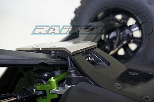 Raiden Axial Yeti Xl 90032 90038 Metal Steel Front Bumper Skid Plate Protector Silver #TOP4