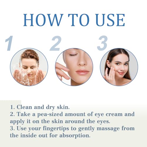 PTOSYAPE Polypeptides Depuffing Eye Cream, Eyelid Lifting Cream, Awaken Peptide Lifting Eye Gel, Peptide Depuffing Eye Serum, Moisturizing, Reducing Fine Lines, Suitable for Man and Woman - Image 6