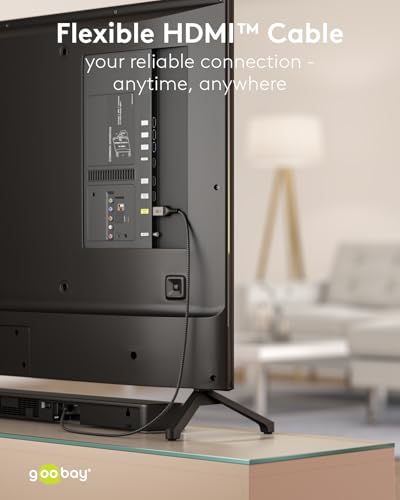 Goobay 65260 Cavo Hdmi 2.1 Ultra High Speed/Risoluzioni Uhd Fino A 8K @ 60 E 4K @ 120Hz/Prolunga Hdmi Per PS5, Xbox, Apple Tv 4K / Prese Dorate Evitano La Corrosione/Grigio / 1M - 9