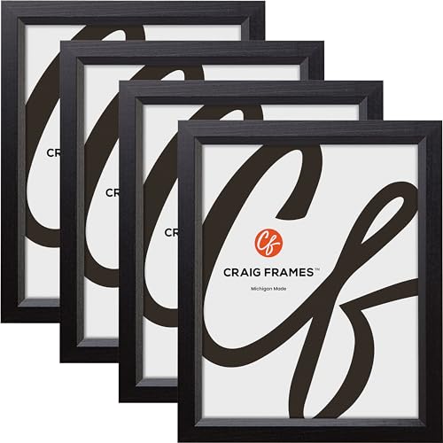 Craig Frames Economy, 24x31 Picture Frame, Ebony Black, Set of 4