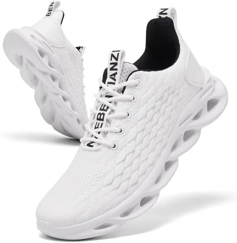 TIANZEBEN Herren Schuhe Turnschuhe Sportschuhe Laufschuhe Running Tennis Walkingschuhe Fitnessstudio Sneaker Freizeit Fashion Leichtgewichts Atmungsaktiv