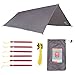 Sanctuary SilTarp - Ultralight and Waterproof Ripstop Silnylon Rain Shelter Tarp, Guy Line and Stake Kit - Perfect for Hammocks, Camping and Backpacking