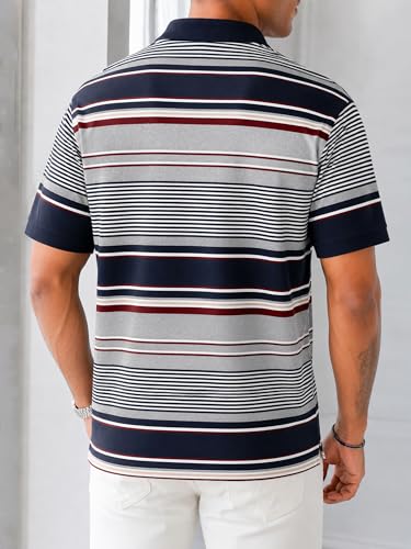 Image of Noble Monk Men's Regular Fit Polo Neck T-Shirt | Half Sleeve