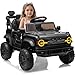 YOFE 12V Ride on Toy for Kids, Ford Bronco Raptor Kids Electric Car with Parent Remote Control, Battery Powered Truck Car with 4-Wheel Suspension, LED Light, Bluetooth, 3 Speeds (12V, Black)
