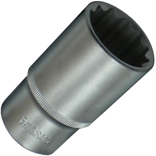 Llave de vaso de 36 mm ALKAN-WERKZEUG de acero forjado con perfil bihexagonal