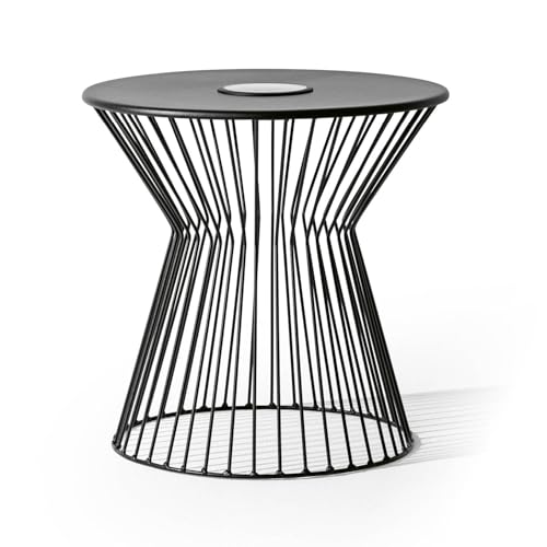 Lumaland Beistelltisch mit LED-Solarbeleuchtung | Ideal als Couchtisch,...