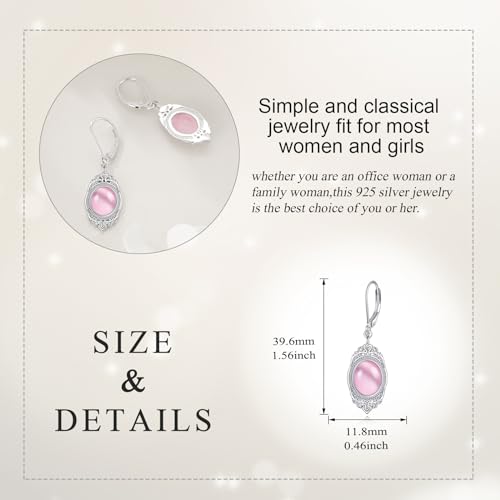Boucles d'oreilles œil de chat rose argent : fini les bijoux ternes - 4
