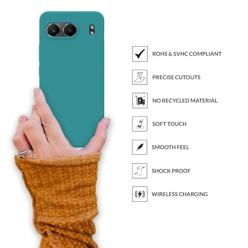 Image of SPRIG Compatible with OnePlus Nord 4 Premium SilkTone Back Cover Drop Tested Shock Proof Mobile Case for Men, Women, Boys and Girls with Camera Protection (Ocean Blue)