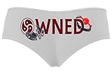 Knaughty Knickers BDSM Owned Submissive Collar Bondage Slave Ball Gag White Boyshort Panties
