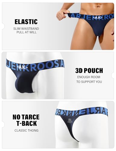 Arjen Kroos Herren String Tanga Männer Baumwolle Unterwäsche Sexy Thong Herren G-String Männliche Unterhose T-Back Briefs