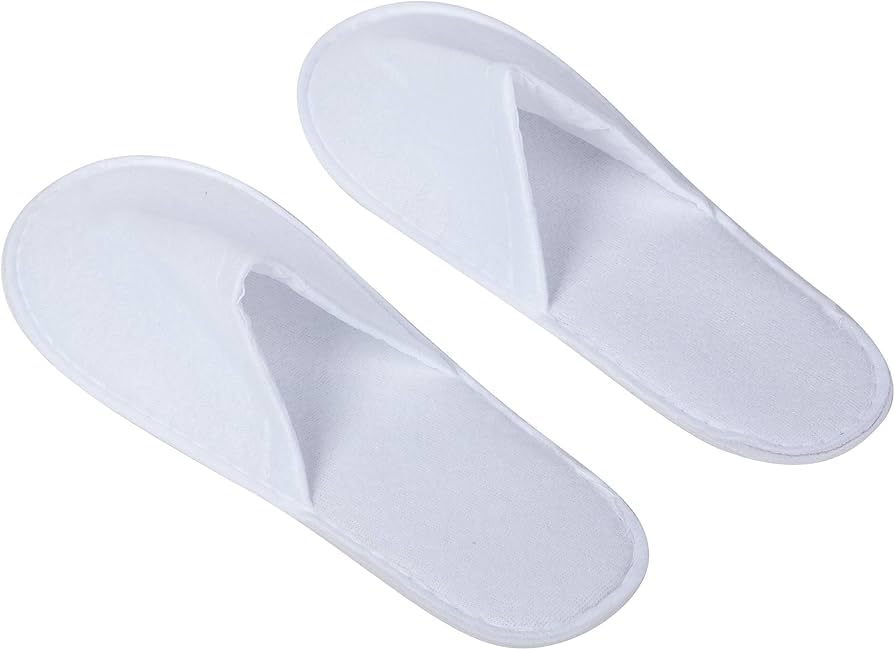 ECO CARE50 Pairs Disposable Closed Toe 3mm EVA Slippers - Non-Slip/Unisex/Eco-Friendly Indoor Slippers for Hotel, Guests, Home, Travel & Spa