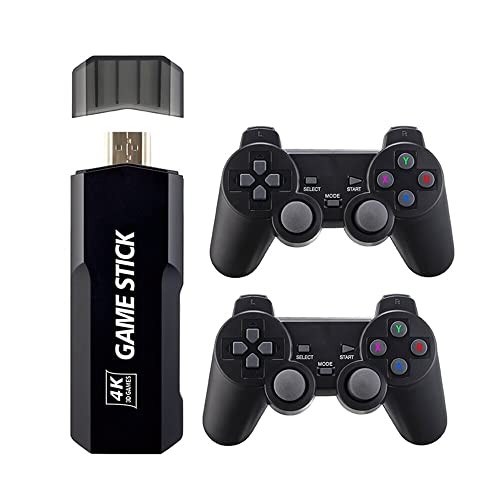 Game Stick Pro 34 Mil jogos 64GB 2 Controles sem fio Jogos de diversos Consoles Multijogos