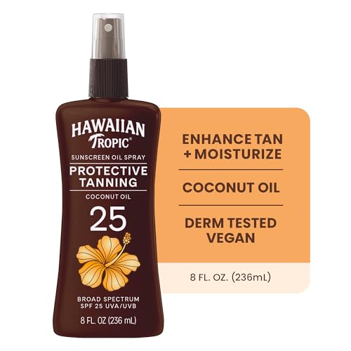 Hawaiian Tropic Protective Tanning Oil Spray Sunscreen SPF 25, 8 Fl Oz Alternate view