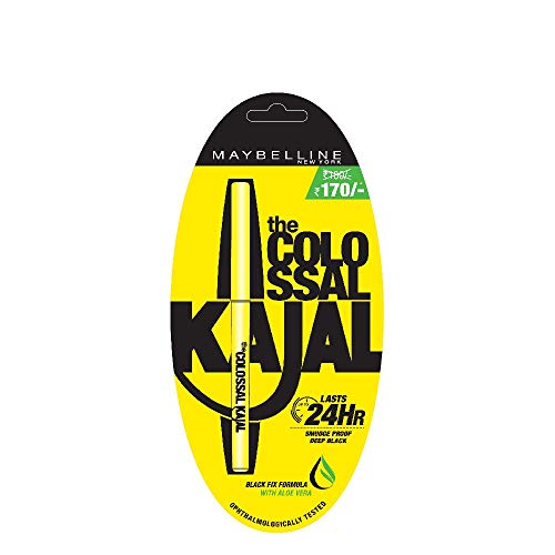 Image of Maybelline New York Colossal Matte Pencil Kajal, Black, 0.35g