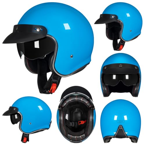 Helmelkin Retro 3/4 Open Face Helmet