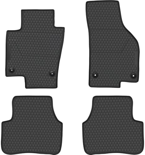 Car Floor Mats for VW CC (2009-2017) All Weather Rubber