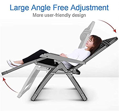 Chaises longues de terrasse pliantes et chaise de bureau extérieure zero gravity portable