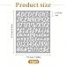 12 Sheets Small Letter Stickers, Vinyl Letters Numbers Stickers Kit, 1 Inch Vinyl Self Adhesive Waterproof Scrapbook Letter Sticker for Books, Tables, Transform Household Items