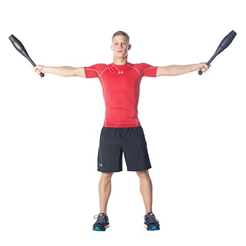 Ultimate Body Press Indian Clubs (Black, 2-Pound)