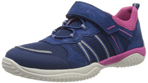 Superfit Mädchen STORM Sneaker, (Blau/Rosa 81), 39 EU