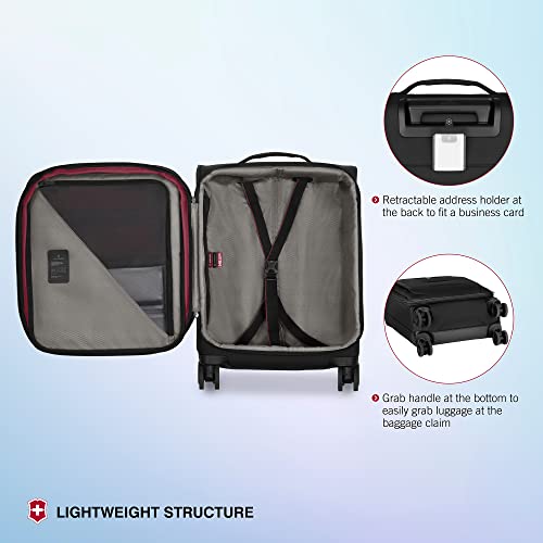 Image of Victorinox, Crosslight, Global Softside Cabin Luggage, 37 litres, Black, 612417 |Trolley Bag