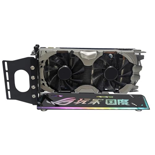Oxtxuzdm PCI-E - Soporte vertical para tarjetas gráficas de PC con soporte vertical para GPU LED de 5 V y 3 pines RGB GPU - imagen 4