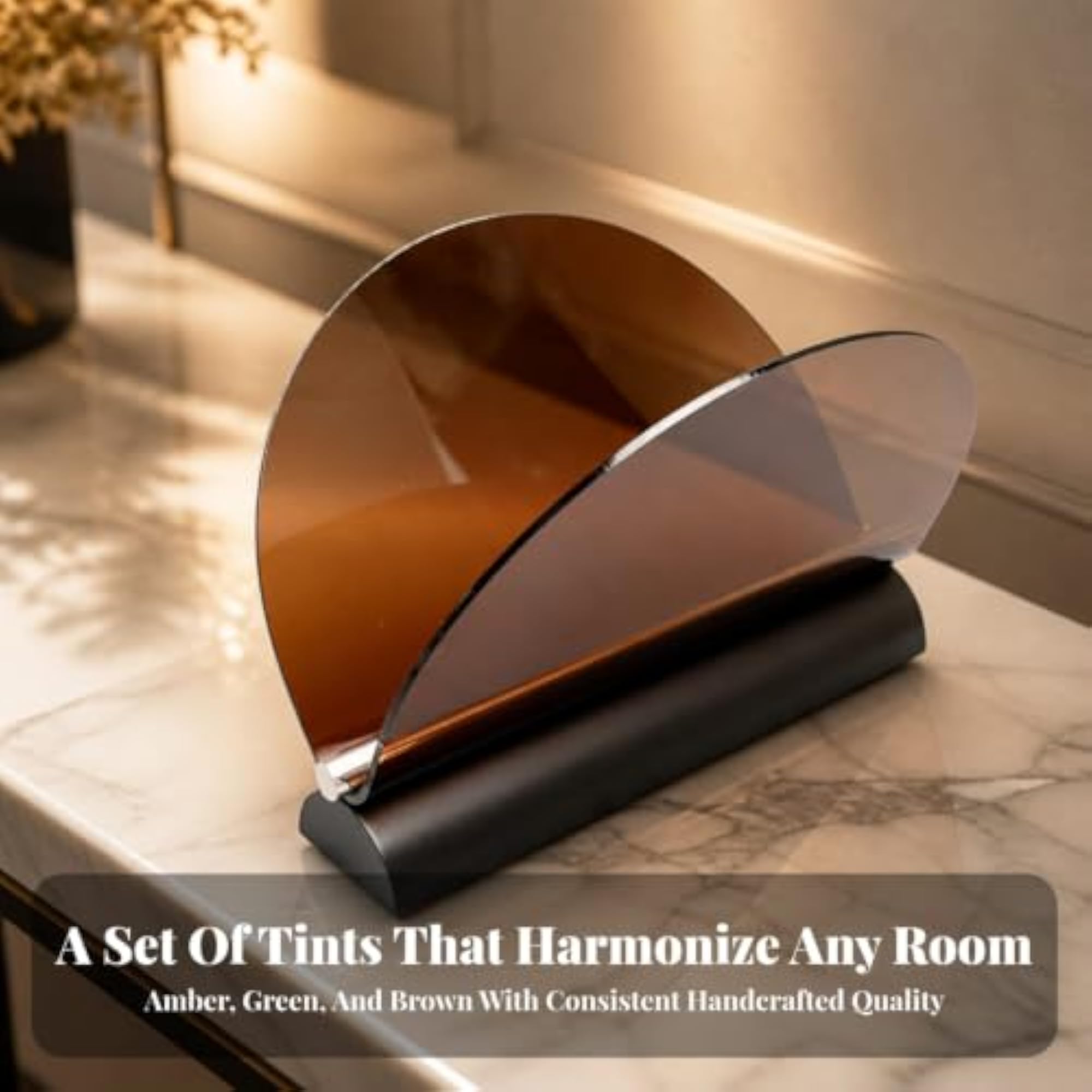 Translucent Acrylic Magazine Rack, Minimalist Design