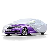 BLIIFUU Sedan Car Cover UV Protection Car Cover for Outdoor Indoor Waterproof/Windproof/Snowproof, Full Size Breathable Cover Fit Sedan (185