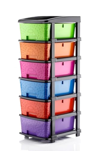 Image of 6XL Plastic Modular Drawer System for Home, Office, Hospital, Parlor, School, Doctors, Home and Kids, Product Dimension When assembeled