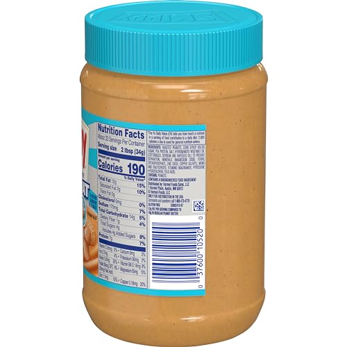 Image of SKIPPY Peanut Butter, Creamy Reduced Fat, 40 Ounce (Pack of 8)