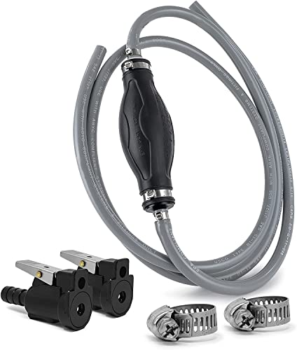 Five Oceans Boat Fuel Line, Marine Fuel Line, Outboard Fuel Line, Boat Fuel Line With Bulb, Omc/Johnson/Evinrude, 5/16 Inch Hose X 6 Ft, Reinforced Epa/Carb, Compatible Ethanol Blended Fuel Fo3100-C1 #TOP7