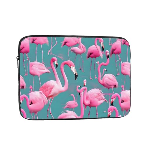 A Flock of Flamingos Laptop Sleeve Case 15 Inch Suitable for Notebook Computer Tablet Traveling Carrying Simple Case