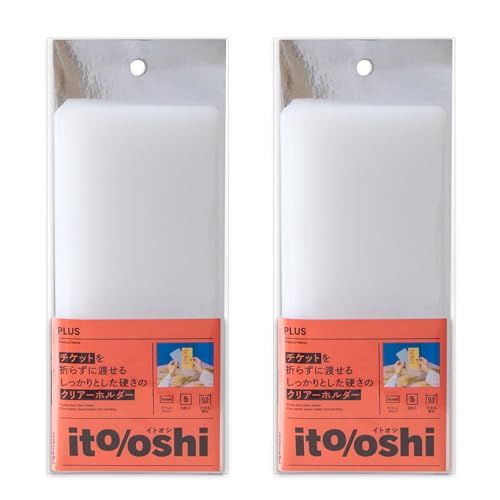 プラス イトオシ 推し活 クリアホルダー クリアファイル チケットサイズ 折れない 厚口 5枚 × 2セット FL-332CF 91-536×2 - PLUS(プラス) - 商品画像