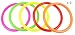 Fushing 15Pcs Multicolor Plastic Toss Rings for Kids Ring Toss Game, Speed And Agility Training Games,Carnival Garden Backyard Outdoor Games,Bridal Shower Game,Game Booth (3.35")
