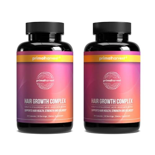 Primal Harvest Hair Growth Complex - Daily Supplement Gluten & Dairy Free