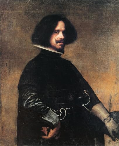 Lienzo Arte Pintura Autoritratto di Diego Velázquez Acabado Premium