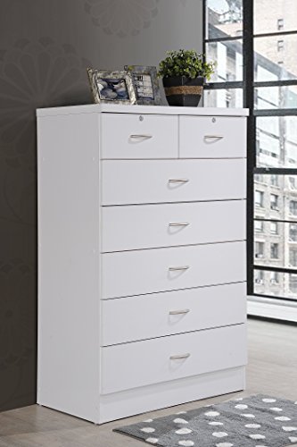 image for HODEDAH 7 Drawer Wood Dresser for Bedroom, 31.5 inch Wide Chest of Dra