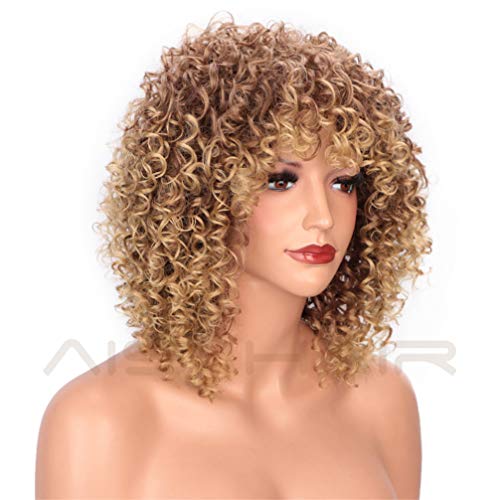 Perruque synthétique courte afro pour masquer la chute de cheveux - 4