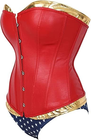 Women Sexy Cosplay Costume Wonder Women Corset and Shorts Set¡ - Image 2
