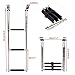 Amarine-made 3 Step Stainless Steel Telescoping Boat Ladder Swim Step