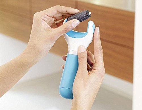 4 Extra Coarse Replacement Pedi Roller Foot File Callus Remover Replacement Heads Compatible Battery Operated (MPCR-101) Scholl Velvet Smooth Skin by Majestik+ - Image 6