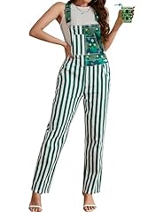 Green White Striped