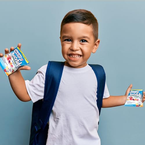Welch's Juicefuls Juicy Fruit Snacks Bundle, Mixed Fruit, Berry Blast, & Island Splash, Fruit Gushers, Perfect for School Lunches, Bulk Pack, Gluten Free, Individual Bags, 1 oz (Pack of 28)