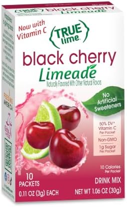 Lime Lemonade Stick : True Lime Limeade Stick Pack, Black Cherry, 10 Count (1.06oz)
