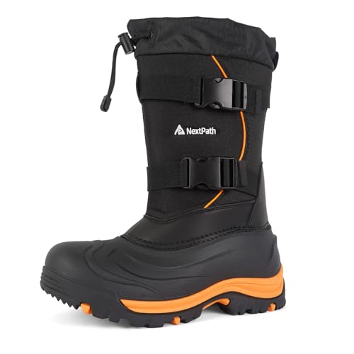 Men's Waterproof Insulated Snow Boots with Removable Liner