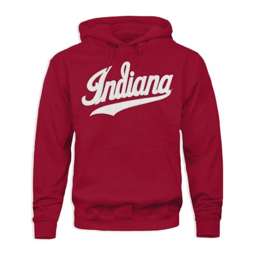 Barnesmith Indiana University IU Hoosiers Hooded Sweatshirt Veritas Cardinal Medium