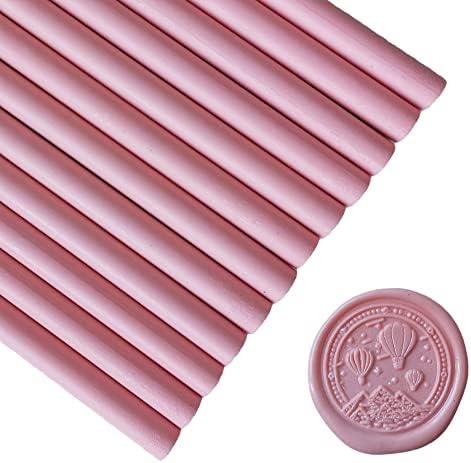 12 Pieces Glue Gun Sealing Wax Sticks for Wax Seal Stamp, PORXFLY Seal Wax Sticks Great for Cards Envelopes, Gift Wrapping,Wedding Invitations (Black)