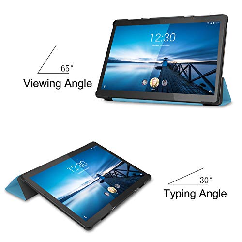 Image of Robustrion Smart Trifold Hard Back Flip Stand Case for M10 FHD Plus 10.3 inch - Light Blue